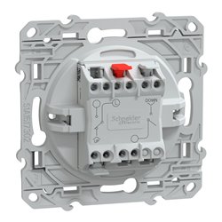 Interrupteur 2 boutons pour volet roulant 3x2 bornes auto Ovalis S300208 Blanc antibactérien 