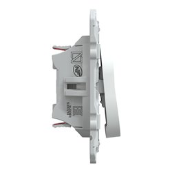 Double va-et-vient 3x2 bornes auto Ovalis S300214 Blanc antibactérien 