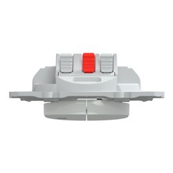 Double va-et-vient 3x2 bornes auto Ovalis S300214 Blanc antibactérien 