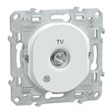 Prise TV simple Ovalis S300405 Blanc antibactérien 