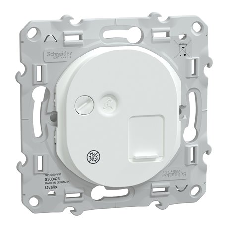 Prise RJ45 cat.6 STP Ovalis S300476 Blanc antibactérien grade 3