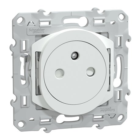 Prise de courant affleurante 2P+T Ovalis S320052C Blanc Prise de courant affleurante 2P+T Ovalis S320052C Blanc