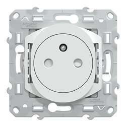 Prise de courant affleurante 2P+T Ovalis S320052C Blanc 