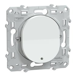 Poussoir à fermeture 3x2 bornes auto Ovalis S320276 Blanc 