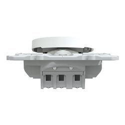 Poussoir à fermeture 3x2 bornes auto Ovalis S320276 Blanc 