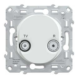 Prise TV-R Ovalis S320451 Blanc 