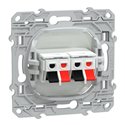Prise haut parleur Ovalis S320488 Blanc 2 sorties 