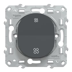 Poussoir VMC sans arrêt Ovalis S340236 Anthracite 