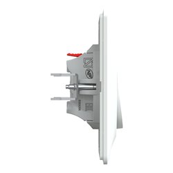 Poussoir fermeture 3x2 bornes auto Ovalis S321206 Blanc 