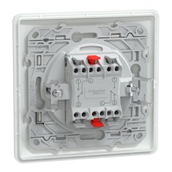Double va-et-vient 3x2 bornes auto Ovalis S321214 Blanc 