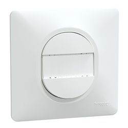 Poussoir à fermeture avec porte-étiquette 3x2 bornes auto Ovalis S321266 Blanc 