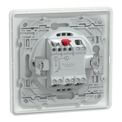 Poussoir à fermeture avec porte-étiquette 3x2 bornes auto Ovalis S321266 Blanc 