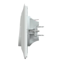 Poussoir à fermeture avec porte-étiquette 3x2 bornes auto Ovalis S321266 Blanc 