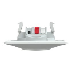 Poussoir à fermeture avec porte-étiquette 3x2 bornes auto Ovalis S321266 Blanc 