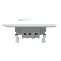 Poussoir à fermeture 10AX lumineux Led bleu basse conso Ovalis S321276 Blanc 
