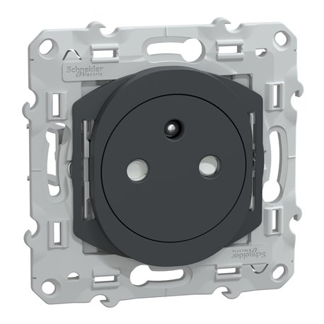 Prise de courant affleurante 2P+T Ovalis S340052C Anthracite Prise de courant affleurante 2P+T Ovalis S340052C Anthracite