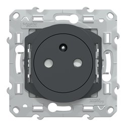 Prise de courant affleurante 2P+T Ovalis S340052C Anthracite 