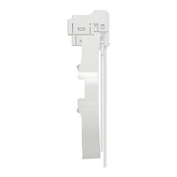 2 demi enjoliveur et 2 LED bleu Odace S520298 Blanc 