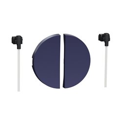 2 demi enjoliveur livré sans LED Odace S550298 Bleu cobalt 