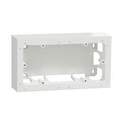 Boîte de montage pour mécanisme en saillie Odace Styl S520764 Blanc 2 postes