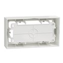Boîte de montage pour mécanisme en saillie Odace Styl S520764 Blanc 2 postes