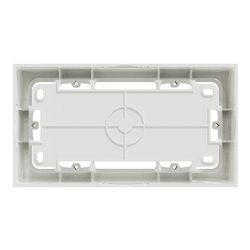 Boîte de montage pour mécanisme en saillie Odace Styl S520764 Blanc 2 postes