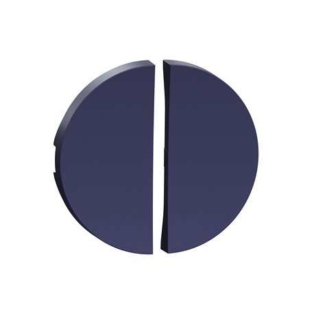 Enjoliveur double pour va-et-vient et poussoir Odace S550614 Bleu cobalt 