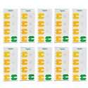 Lot de 10 feuilles de 8 autocollants de repérage S520006 pour prises de courant Odace 
