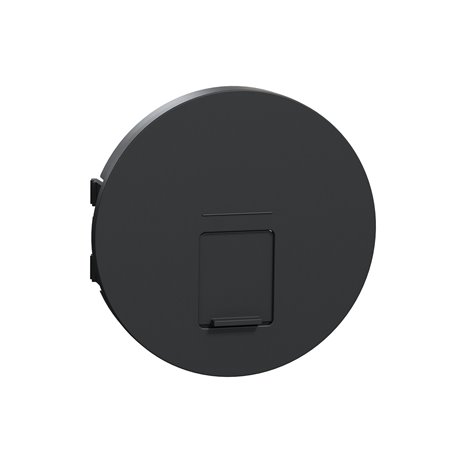 Enjoliveur seul prise RJ45 simple Odace S540671 Anthracite 