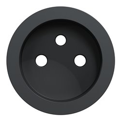 Enjoliveur seul prise de courant 2P+T Odace S540659 Anthracite 