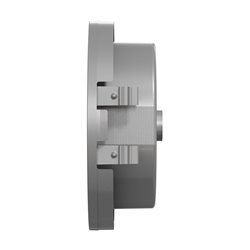 Enjoliveur seul prise de courant 2P+T Odace S530659 Aluminium 