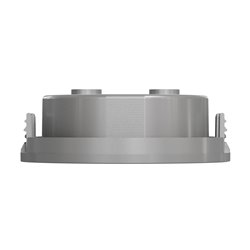 Enjoliveur seul prise de courant 2P+T Odace S530659 Aluminium 