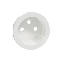 Enjoliveur seul prise de courant 2P+T Odace S520659 Blanc 