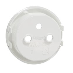 Enjoliveur seul prise de courant 2P+T Odace S520659 Blanc 