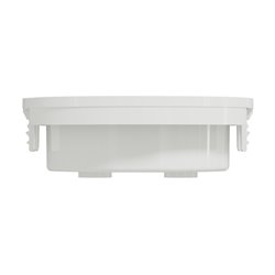 Enjoliveur seul prise de courant 2P+T Odace S520659 Blanc 