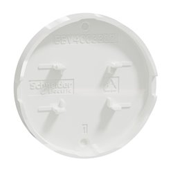 Enjoliveur seul pour va-et-vient et poussoir Odace S500604 Blanc antibactérien 