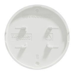 Enjoliveur seul pour va-et-vient et poussoir Odace S500604 Blanc antibactérien 