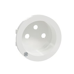Enjoliveur seul pour prise de courant 2P+T 16A Odace S500659 Blanc antibactérien 
