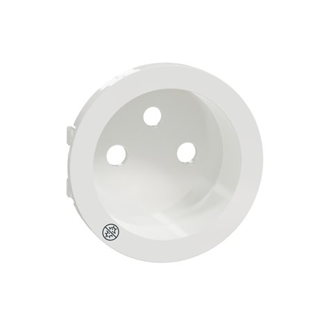 Enjoliveur seul pour prise de courant 2P+T 16A Odace S500659 Blanc antibactérien Enjoliveur seul pour prise de courant 2P+T 16A Odace S500659 Blanc antibactérien