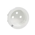 Enjoliveur seul pour prise de courant 2P+T 16A Odace S500659 Blanc antibactérien 