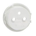 Enjoliveur seul pour prise de courant 2P+T 16A Odace S500659 Blanc antibactérien 