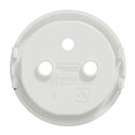 Enjoliveur seul pour prise de courant 2P+T 16A Odace S500659 Blanc antibactérien 