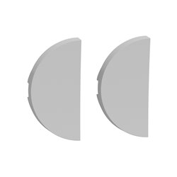 Enjoliveur seul double va-et-vient double poussoir Odace S530614 Aluminium 