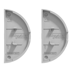 Enjoliveur seul double va-et-vient double poussoir Odace S530614 Aluminium 