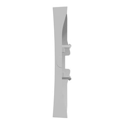 Enjoliveur seul double va-et-vient double poussoir Odace S530614 Aluminium 