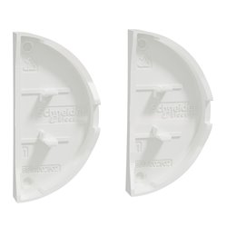 Enjoliveur seul double va-et-vient double poussoir Odace S520614 Blanc 