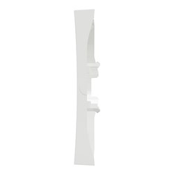 Enjoliveur seul double va-et-vient double poussoir Odace S520614 Blanc 