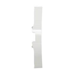 Enjoliveur seul double va-et-vient double poussoir Odace S520614 Blanc 