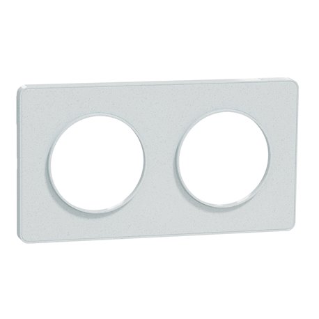 Lot de 10 plaques de finition Odace Touch S510804 Blanc recyclé 2 postes Lot de 10 plaques de finition Odace Touch S510804 Blanc recyclé 2 postes