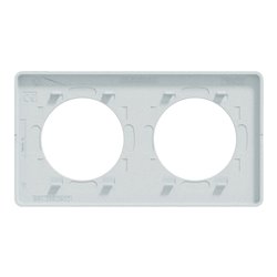 Lot de 10 plaques de finition Odace Touch S510804 Blanc recyclé 2 postes